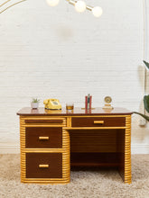 Load image into Gallery viewer, Art Deco Bamboo Desk
