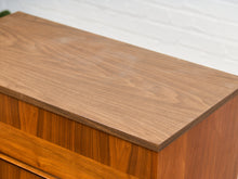 Load image into Gallery viewer, Walnut Mid Century 2 Tone Walnut 4 Drawer Dresser