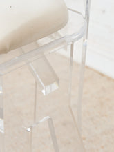 Load image into Gallery viewer, 1970s Pair MCM Lucite Bar Chairs / Stools by Hill Manufacturing Co.