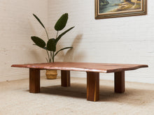 Load image into Gallery viewer, Primitive Raw Wood Live Edge Estate Coffee Table