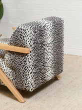 Load image into Gallery viewer, Zephyr Lounge Chair in Cheetah Upholstery