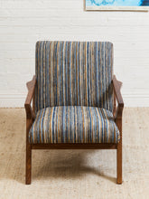 Load image into Gallery viewer, Zayden Lounge Chair in Striped Upholstery