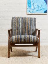 Load image into Gallery viewer, Zayden Lounge Chair in Striped Upholstery