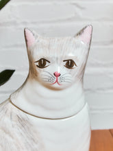 Load image into Gallery viewer, American Pottery Hand-painted Cat Cookie Jar