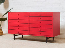 Load image into Gallery viewer, American of Martinsville Dresser in Poppy Red