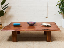 Load image into Gallery viewer, Primitive Raw Wood Live Edge Estate Coffee Table