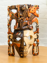 Load image into Gallery viewer, Mayan Carved Wood Mask