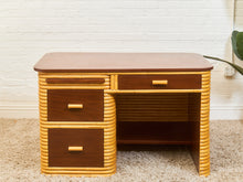 Load image into Gallery viewer, Art Deco Bamboo Desk