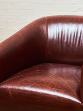 Load image into Gallery viewer, Leather Restoration Hardware Club Chair