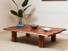 Load image into Gallery viewer, Primitive Raw Wood Live Edge Estate Coffee Table