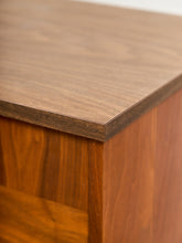 Load image into Gallery viewer, Walnut Mid Century 2 Tone Walnut 4 Drawer Dresser
