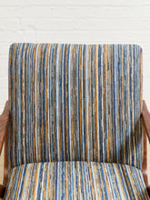 Load image into Gallery viewer, Zayden Lounge Chair in Striped Upholstery