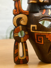 Load image into Gallery viewer, Mayan Carved Wood Mask