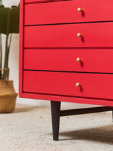 Load image into Gallery viewer, American of Martinsville Dresser in Poppy Red