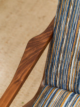 Load image into Gallery viewer, Zayden Lounge Chair in Striped Upholstery