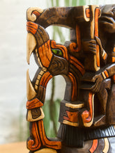 Load image into Gallery viewer, Mayan Carved Wood Mask