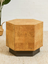 Load image into Gallery viewer, Cork Hexagon Coffee Table Side Table