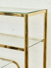 Load image into Gallery viewer, Brass Etegere Tall Shelf