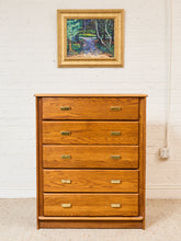 Load image into Gallery viewer, Oak Vintage Highboy