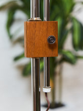 Load image into Gallery viewer, 1970’s Italian Wood and Chrome Lamp