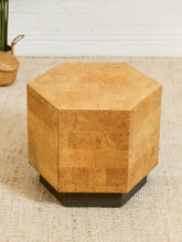 Load image into Gallery viewer, Cork Hexagon Coffee Table Side Table