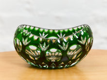 Load image into Gallery viewer, Vintage Nactmann Bleikristall Emerald Cut to Clear Crystal Candy Dish