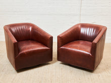 Load image into Gallery viewer, Leather Restoration Hardware Club Chair