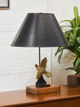 Load image into Gallery viewer, Vintage Gold Eagle Lamp