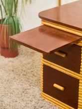 Load image into Gallery viewer, Art Deco Bamboo Desk