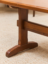 Load image into Gallery viewer, Ethan Allen Solid Wood Trestle Bench