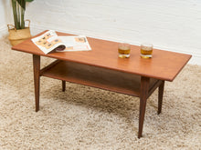 Load image into Gallery viewer, Teak Vintage Cocktail Coffee Table