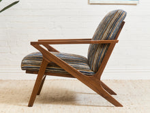 Load image into Gallery viewer, Zayden Lounge Chair in Striped Upholstery
