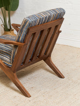 Load image into Gallery viewer, Zayden Lounge Chair in Striped Upholstery