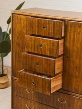 Load image into Gallery viewer, Highboy Drexel Campaign Dresser