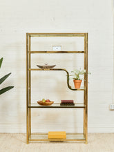 Load image into Gallery viewer, Brass Etegere Tall Shelf