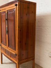 Load image into Gallery viewer, Qing Dynasty Ningbo Cypress and Rosewood Cabinet with Brass Hardware