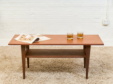 Load image into Gallery viewer, Teak Vintage Cocktail Coffee Table