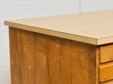 Load image into Gallery viewer, Vintage Distressed Industrial Wood Primitive School House Artist Flat Files Cabinet #1