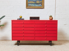 Load image into Gallery viewer, American of Martinsville Dresser in Poppy Red