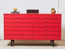 Load image into Gallery viewer, American of Martinsville Dresser in Poppy Red