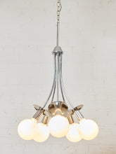 Load image into Gallery viewer, Scolari Vintage Chrome Pendant Chandelier
