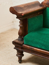 Load image into Gallery viewer, Antique Empire Style Walnut Swan Grecian Sofa