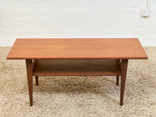 Load image into Gallery viewer, Teak Vintage Cocktail Coffee Table
