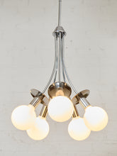 Load image into Gallery viewer, Scolari Vintage Chrome Pendant Chandelier