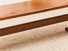 Load image into Gallery viewer, Ethan Allen Solid Wood Trestle Bench