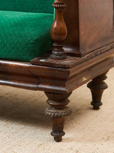 Load image into Gallery viewer, Antique Empire Style Walnut Swan Grecian Sofa
