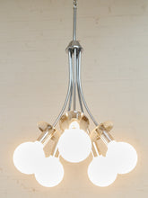 Load image into Gallery viewer, Scolari Vintage Chrome Pendant Chandelier