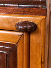 Load image into Gallery viewer, Qing Dynasty Ningbo Cypress and Rosewood Cabinet with Brass Hardware