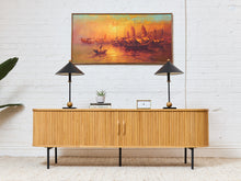 Load image into Gallery viewer, Mitza Blonde Tambour Door Credenza