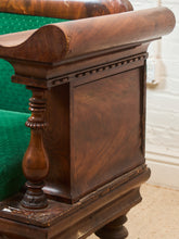 Load image into Gallery viewer, Antique Empire Style Walnut Swan Grecian Sofa